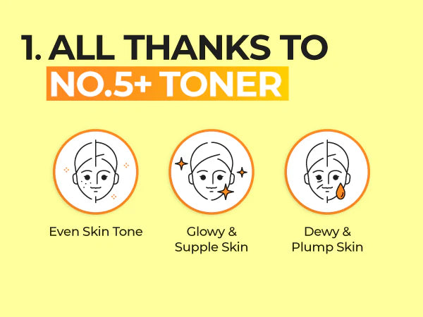 No.5+ Glutathione Vitamin Concentrated Toner