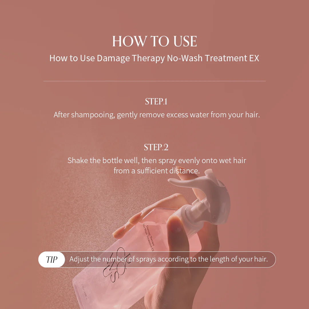 Damage Therapy No-wash Treatment EX Duo Rose