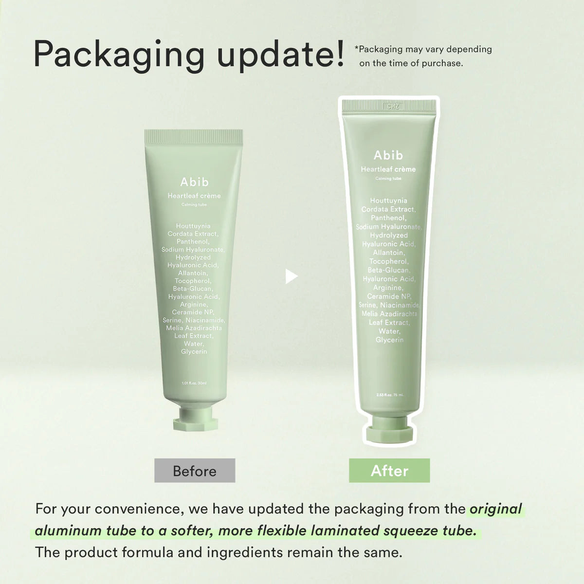 Heartleaf Crème Calming Tube