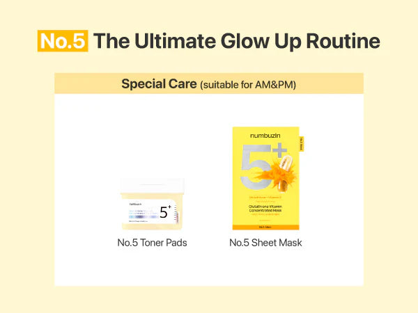 No.5+ Glutathione Vitamin Concentrated Toner Pads