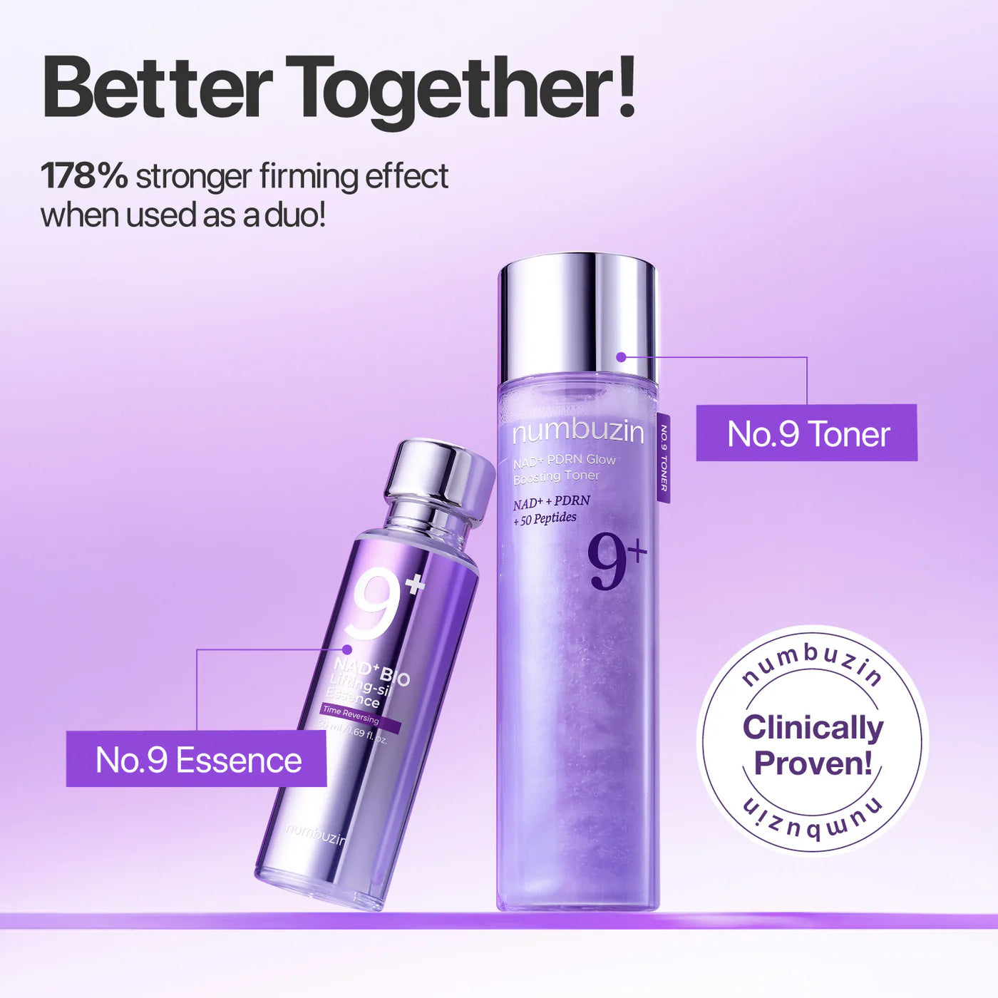 No.9+ NAD+ PDRN Glow Boosting Toner