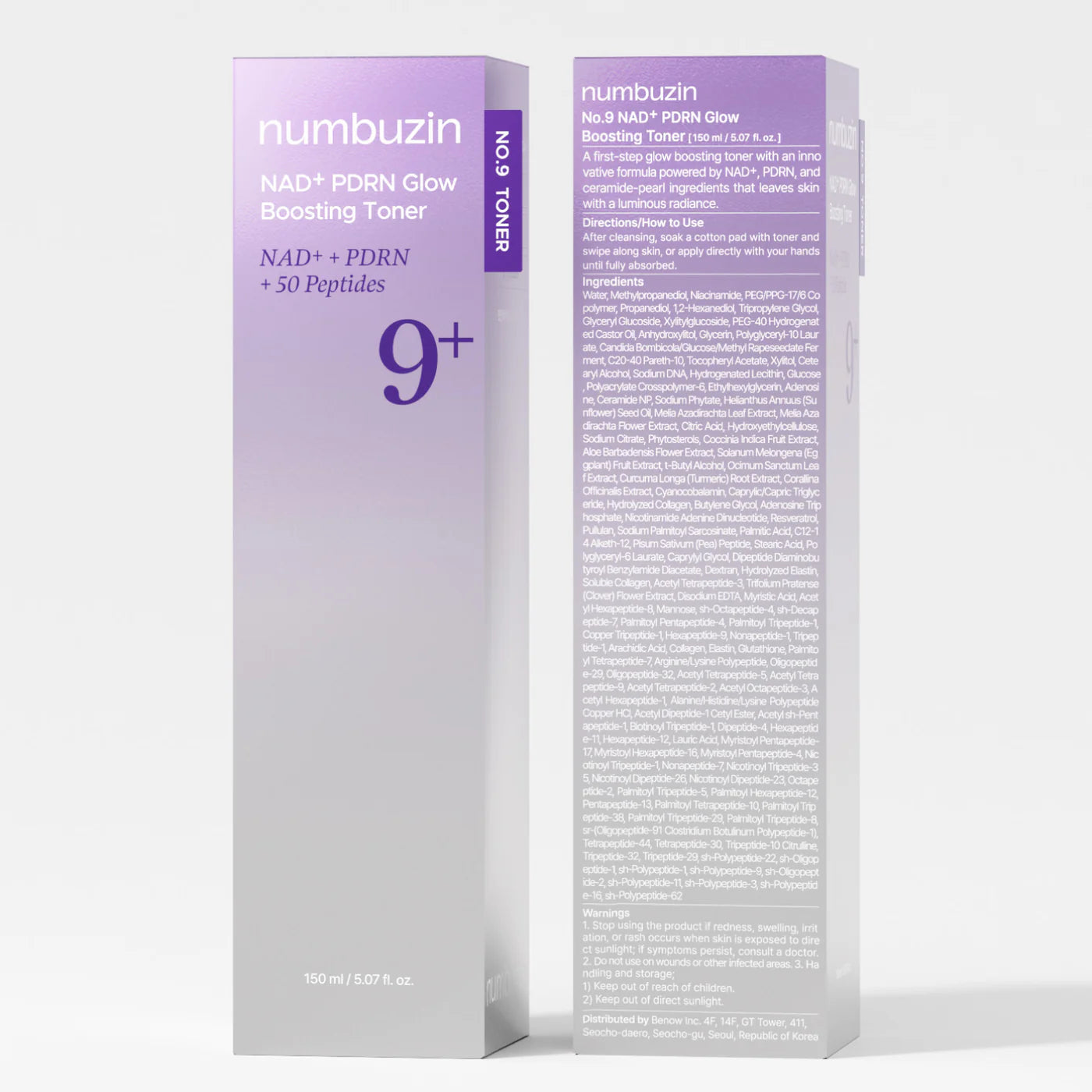 No.9+ NAD+ PDRN Glow Boosting Toner