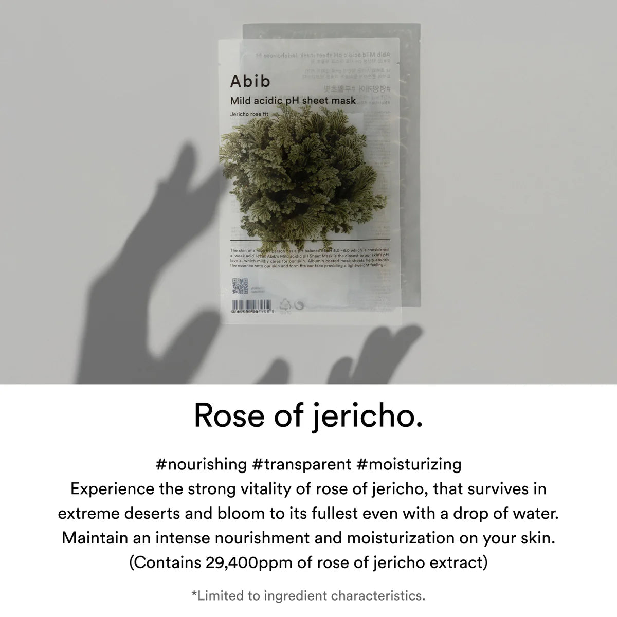 Mild Acidic Ph Sheet Mask Jericho Rose Fit