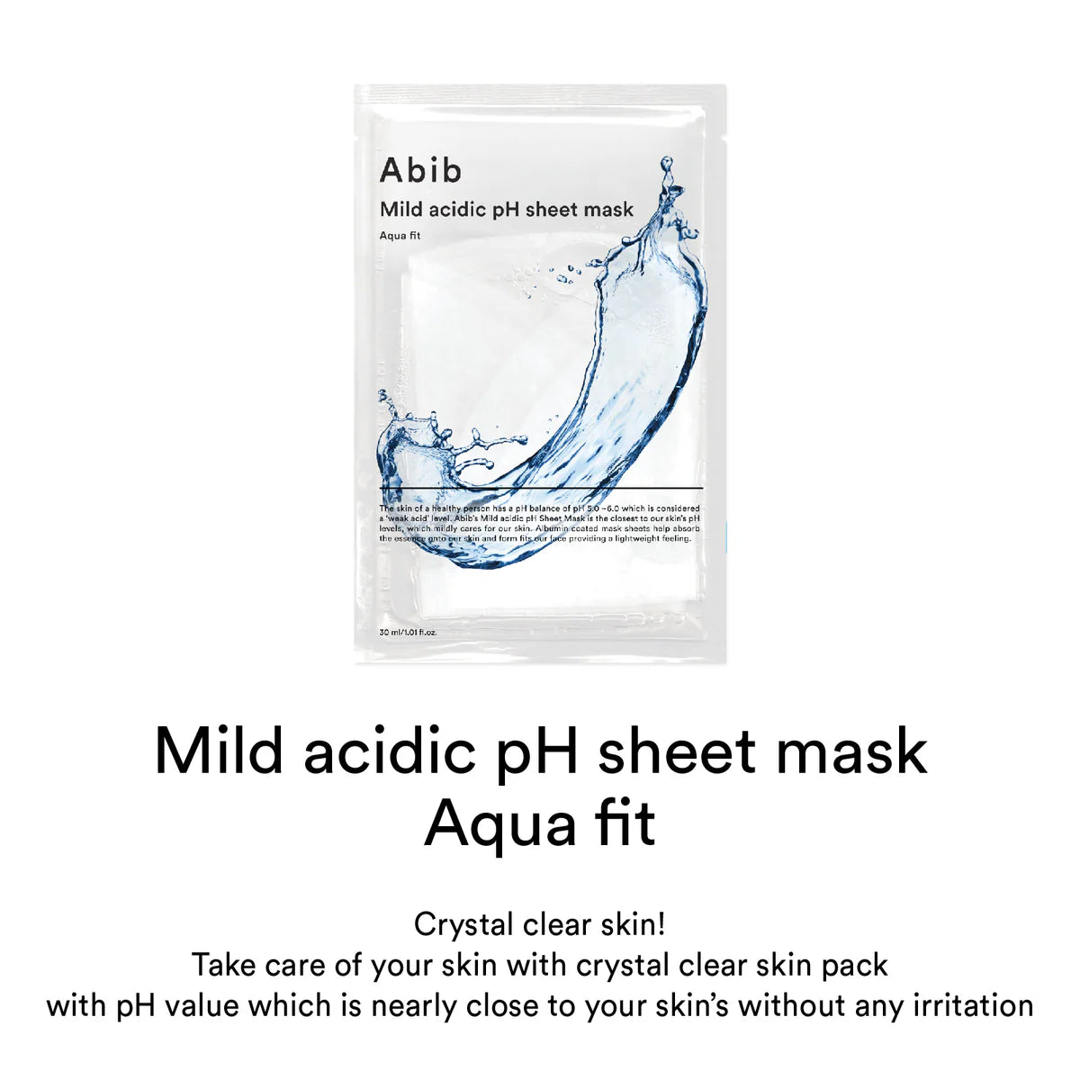 Mild Acidic Ph Sheet Mask Aqua Fit