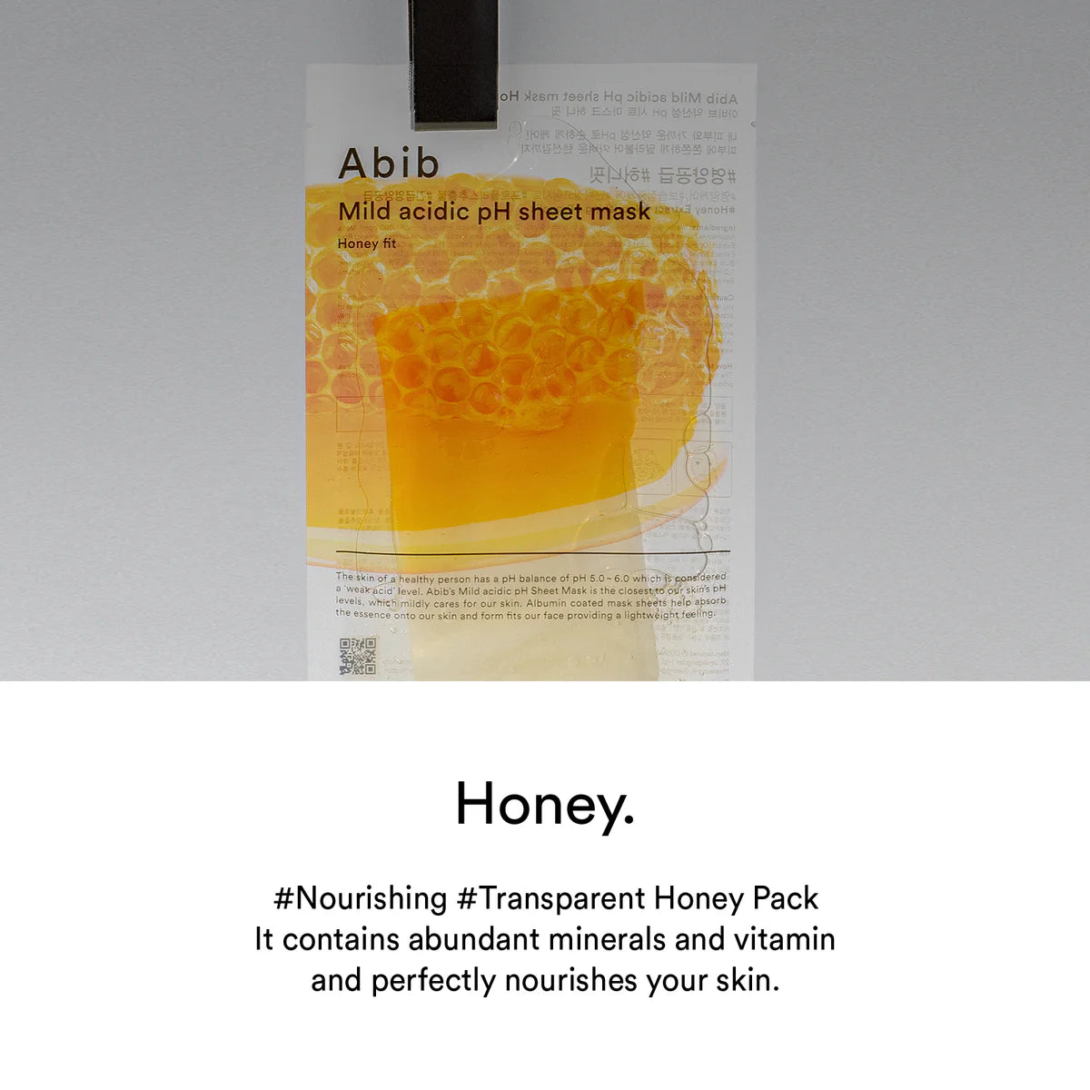 Mild Acidic Ph Sheet Mask Honey Fit