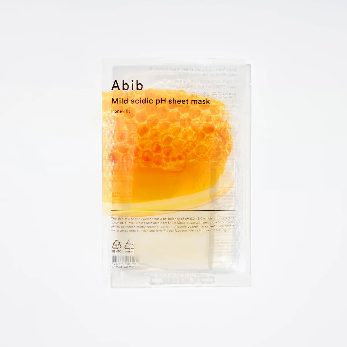 Mild Acidic Ph Sheet Mask Honey Fit