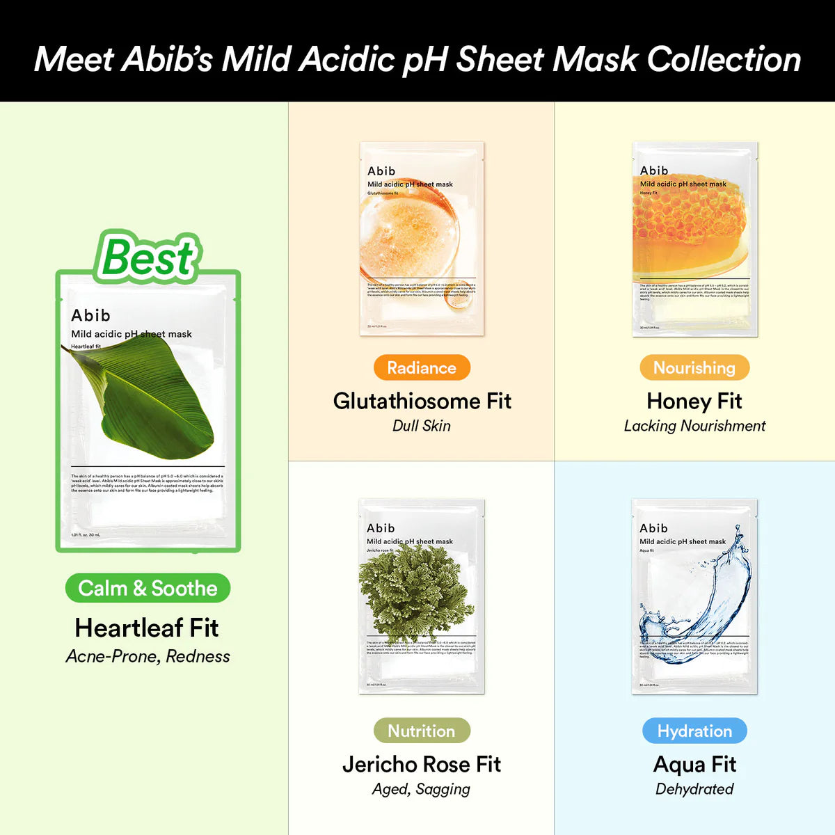Mild Acidic Ph Sheet Mask Aqua Fit