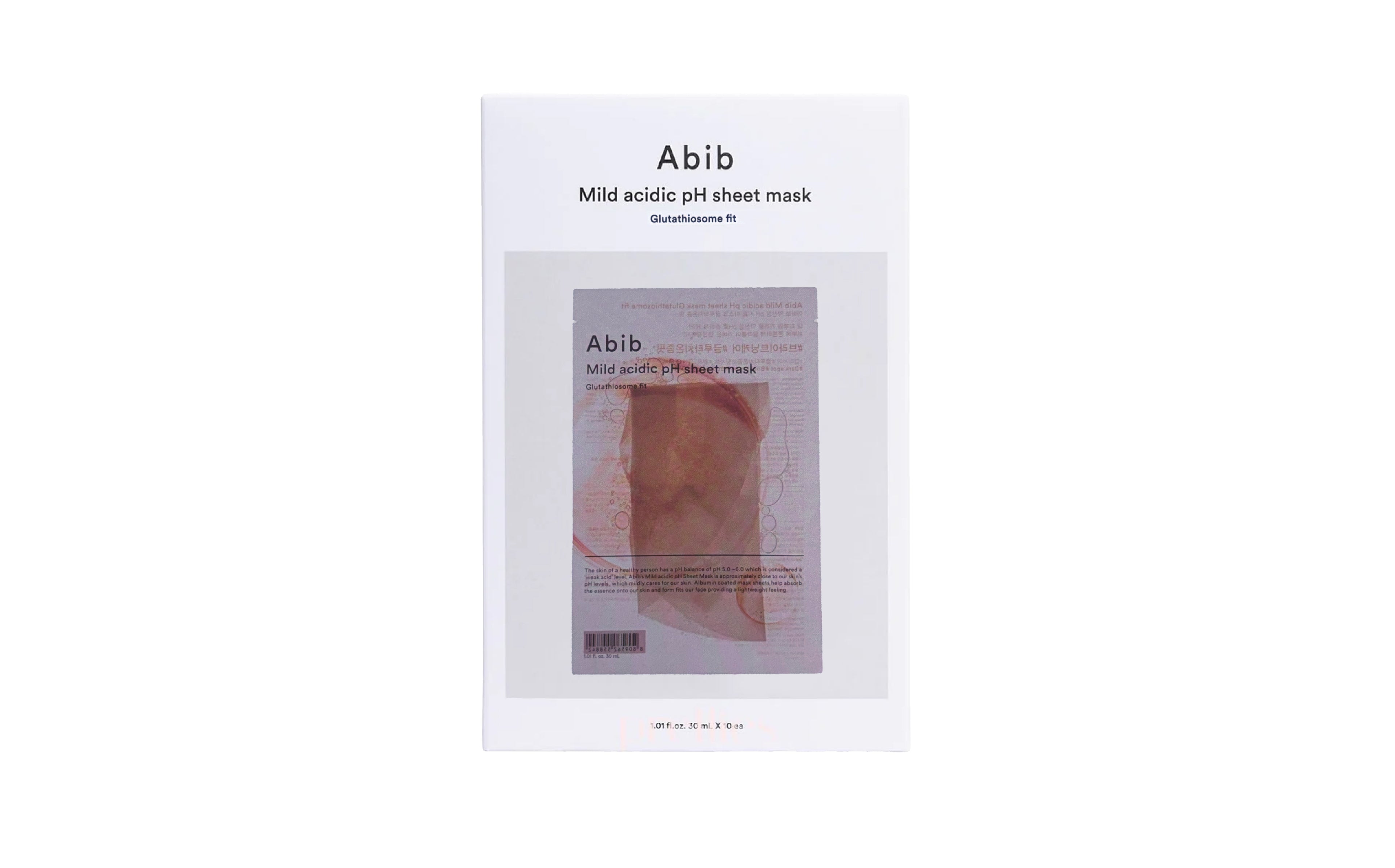Mild Acidic Ph Sheet Mask Glutathiosome Fit