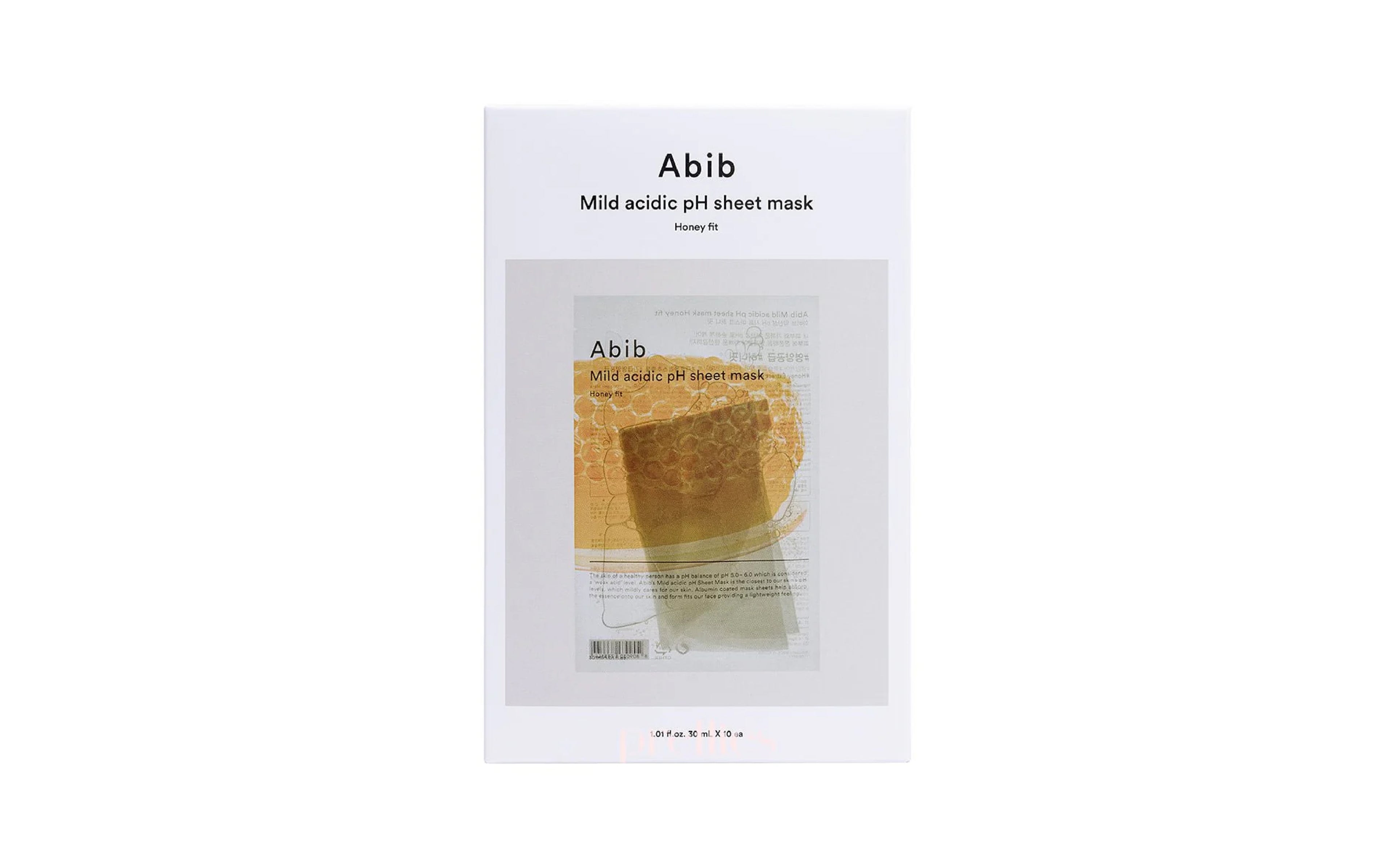 Mild Acidic Ph Sheet Mask Honey Fit