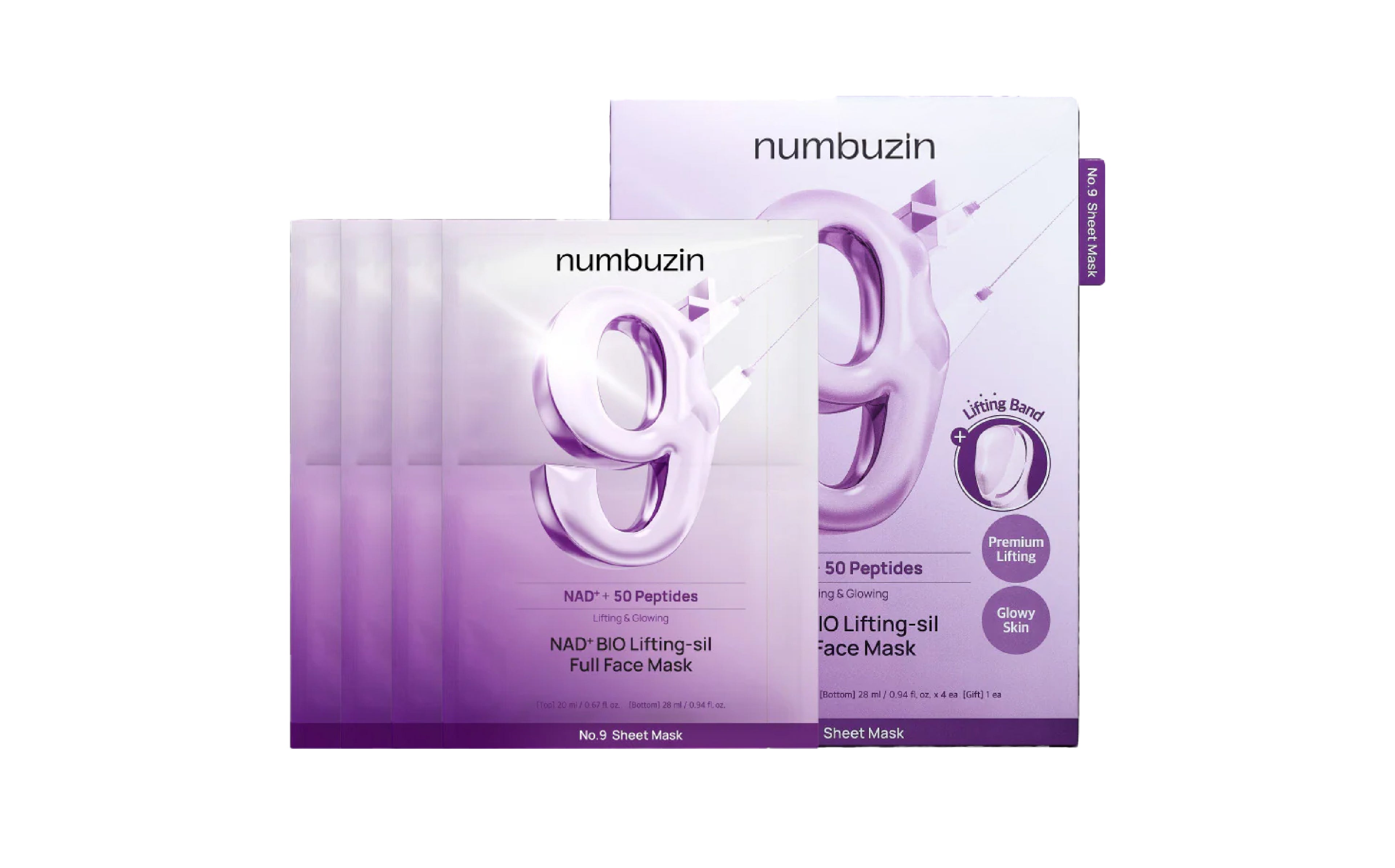 No. 9 NAD Bio Lifting-sil Full Face Pack Sheet + GWP