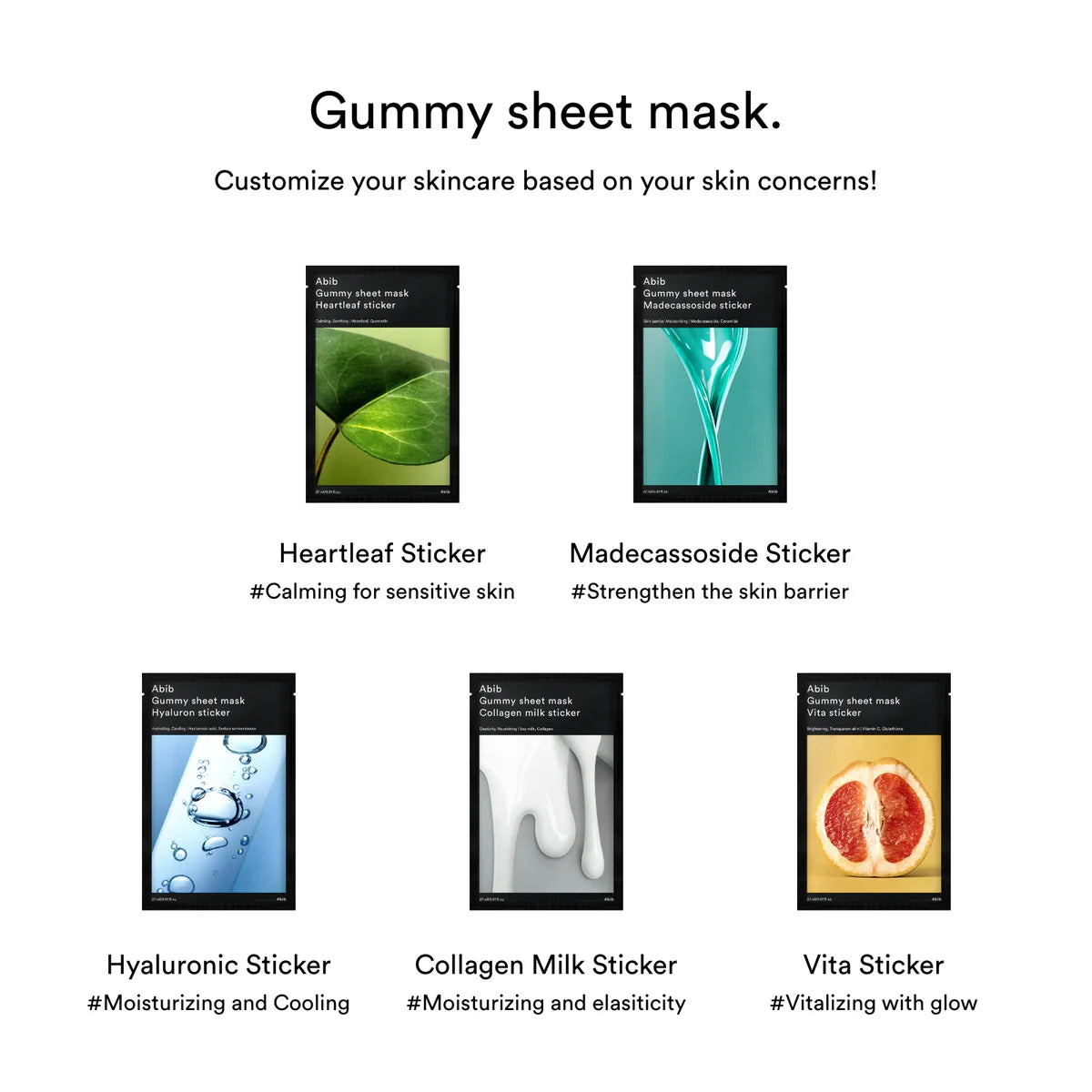 Gummy Sheet Mask Vita Sticker