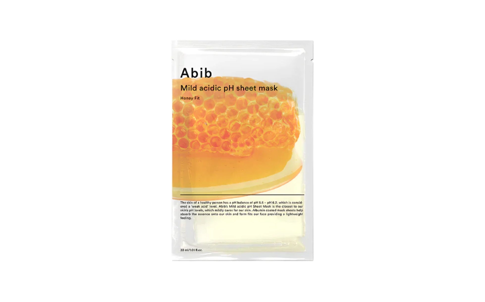Mild Acidic Ph Sheet Mask Honey Fit