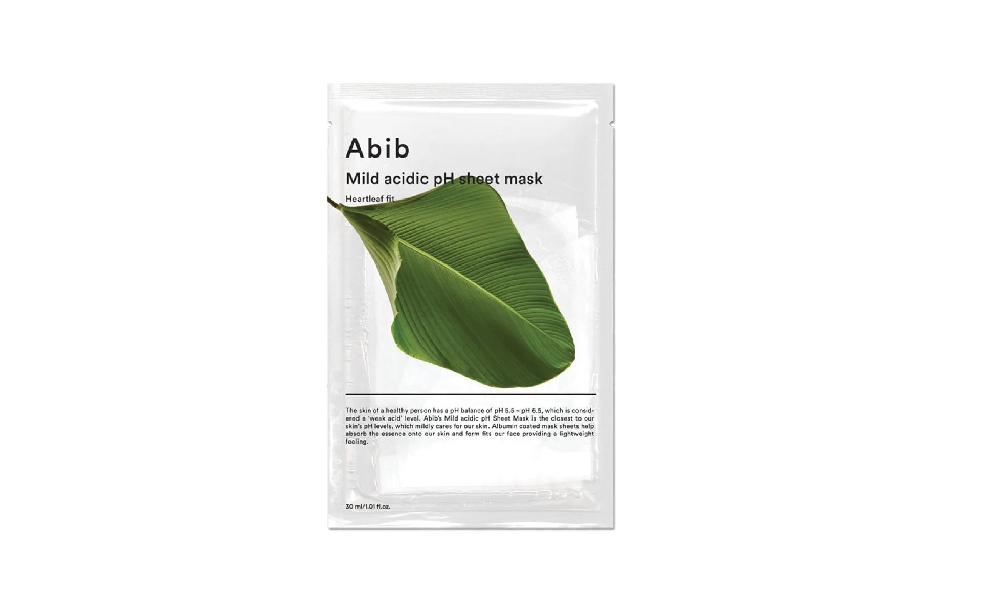 Mild Acidic Ph Sheet Mask Heartleaf Fit