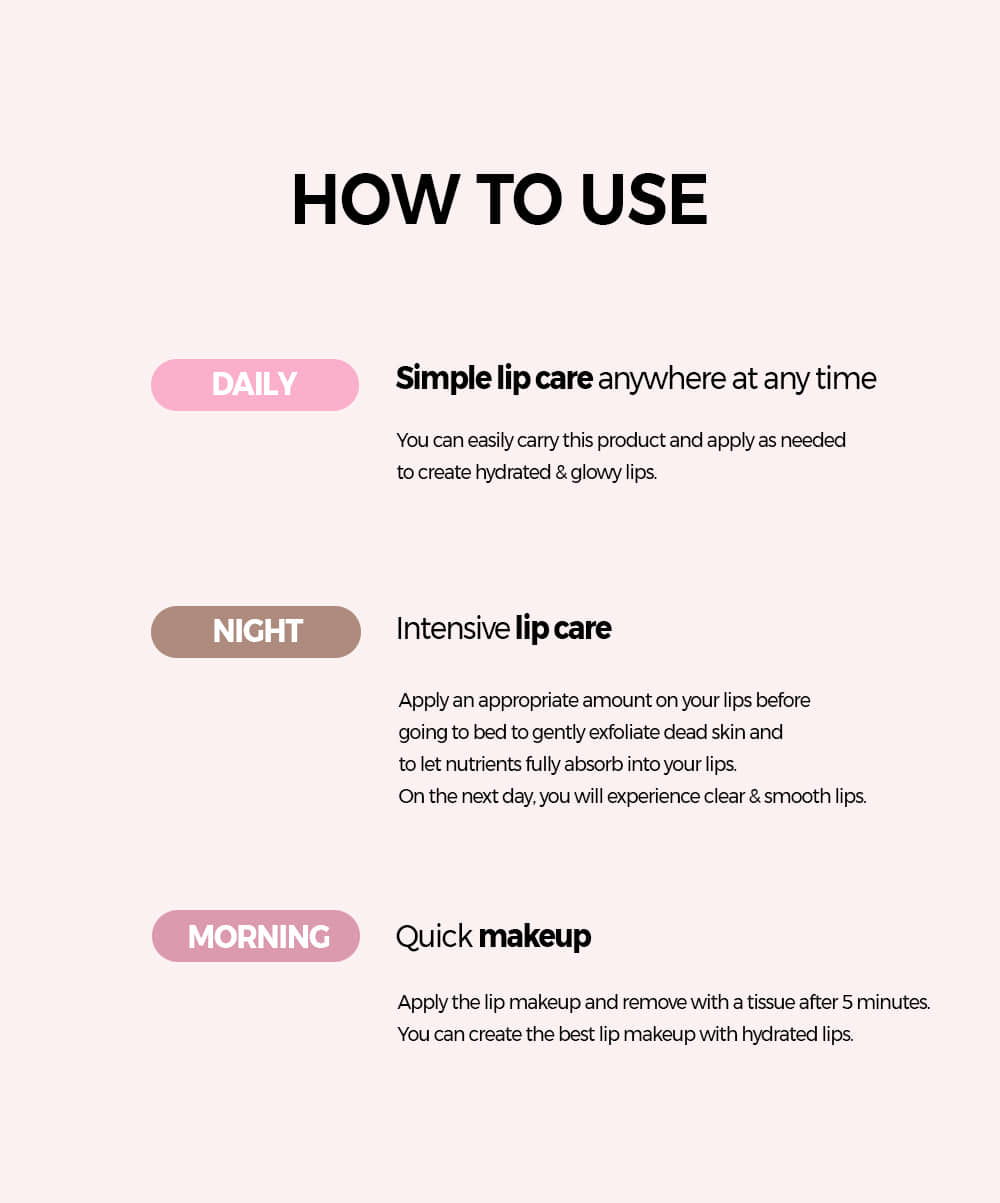 Nourishing Care Lip Sleeping Pack (mini) (2 Colors)